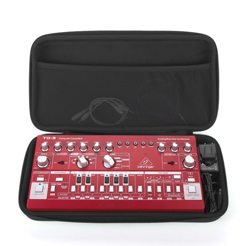 ANALOG CASES Behringer TD-3 / EDGE/CRAVE Case - Custom-Fitted Compact PULSE Hard Case for Travel - Image 1